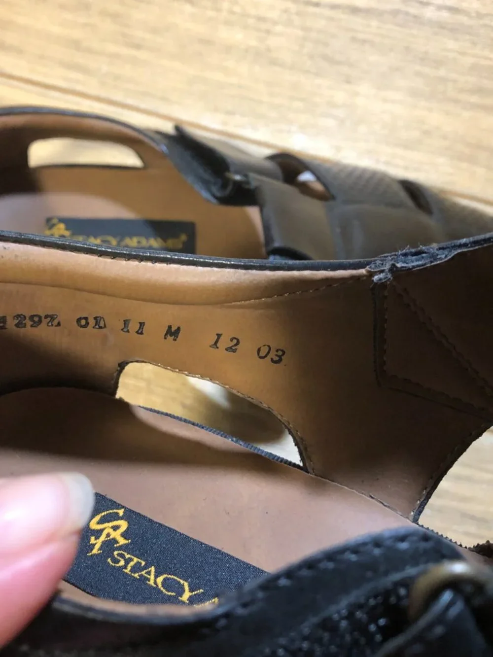 Stacy Adams men Fisherman style leather sandals, 11